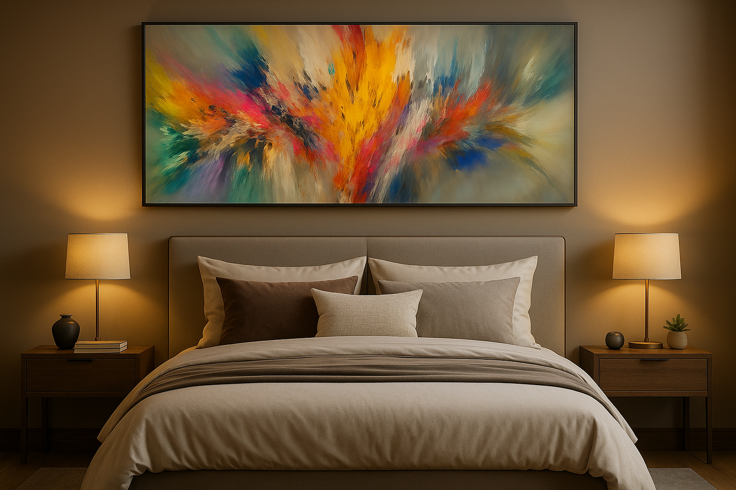 Contemporary Abstract Clouds Art Canvas