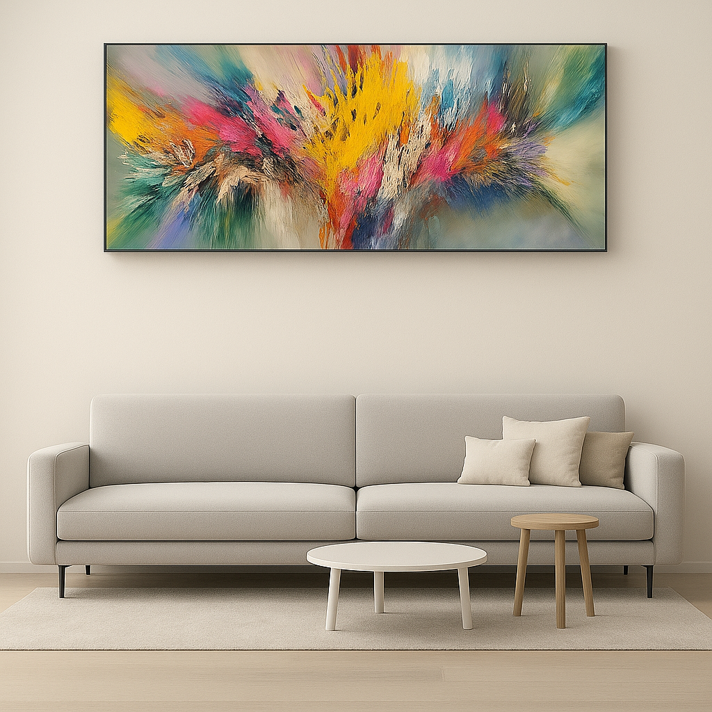Contemporary Abstract Clouds Art Canvas