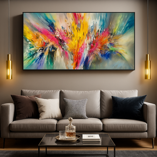 Contemporary Abstract Clouds Art Canvas