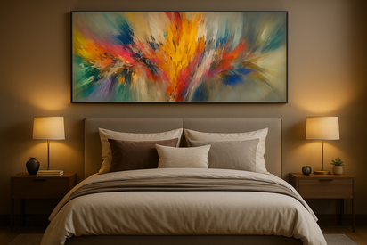 Contemporary Abstract Clouds Art Canvas